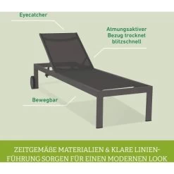 Acamp Liege Rimini 198 Cm X 60 Cm X 35 Cm Snow 9 Acamp Liege Rimini 198 Cm X 60 Cm X 35 Cm Snow -GartenOase Wohnaccessoires 4013556568098 4628 05