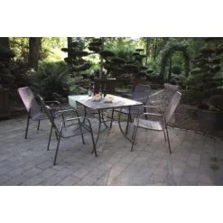 Acamp Set 4x Stapelsessel Astor 57 Cm X 75 Cm X 92 Cm Anthrazit -GartenOase Wohnaccessoires 4013556589406 5031 04