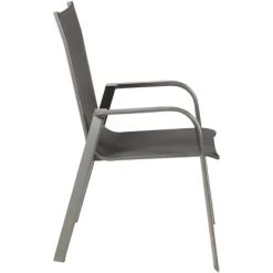 Acamp Set 4x Stapelsessel Urban 54 Cm X 60 Cm X 82 Cm Anthrazit-Carbon -GartenOase Wohnaccessoires 4013556589451 5058 03