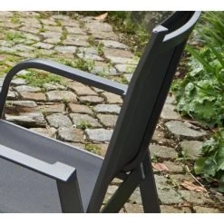 Acamp Set 4x Stapelsessel Urban 54 Cm X 60 Cm X 82 Cm Anthrazit-Carbon -GartenOase Wohnaccessoires 4013556589451 5061 06