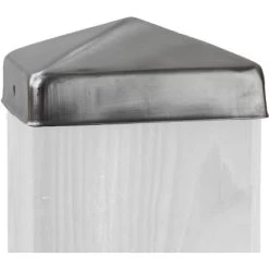 Zaun Zubehör Pfostenkappe Edelstahl 9 Cm