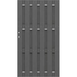 Sichtschutzzaun Tor Jumbo WPC Anthrazit 98 Cm X 179 Cm
