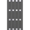 Sichtschutzzaun Element Jumbo WPC Anthrazit-Aluminium 95 Cm X 179 Cm