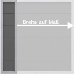 Sichtschutzzaun Element Design WPC Alu Anthrazit Höhe 180 Cm Maßbreite