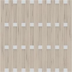 Sichtschutzzaun Element Jumbo WPC Alu Sand 179 Cm X 179 Cm Alu Sand
