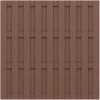 Sichtschutzzaun Element Jumbo WPC Braun 179 Cm X 179 Cm