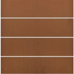 Sichtschutzzaun-Element Board XL Zaun-Set Corten-Stahl 180 Cm X 180 Cm