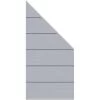 Sichtschutzzaun-Element WPC XL Zaun-Anschluss-Set Grau 180/90 Cm X 90 Cm