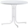 Sieger Boulevard-Klapptisch Mecalit-Pro Ø 86 Cm X 76 Cm Weiß Marmordekor