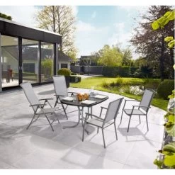 Sonnenliege Vigo Aus Textilen Grau 5 Sonnenliege Vigo Aus Textilen Grau -GartenOase Wohnaccessoires 4048124970720 ab01 120815