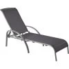 Sonnenliege Vigo Aus Textilen Schwarz