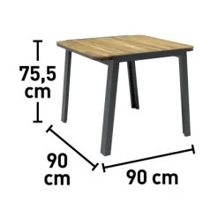 Gartentisch Olary Quadratisch B 90 Cm X H 75,5 Cm X T 90 Cm -GartenOase Wohnaccessoires 4048126617616 70