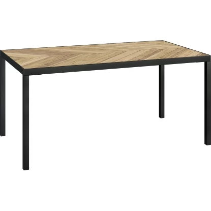 Gartentisch Ovando FSC® Rechteckig 75 Cm X 160 Cm X 90 Cm Natur-Schwarz 1 Gartentisch Ovando FSC® Rechteckig 75 Cm X 160 Cm X 90 Cm Natur-Schwarz