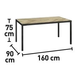 Gartentisch Ovando FSC® Rechteckig 75 Cm X 160 Cm X 90 Cm Natur-Schwarz 11 Gartentisch Ovando FSC® Rechteckig 75 Cm X 160 Cm X 90 Cm Natur-Schwarz -GartenOase Wohnaccessoires 4048126623068 60