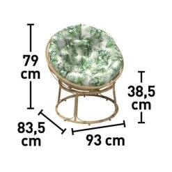 Lounge-Sessel Lindale Weide Natur 14 Lounge-Sessel Lindale Weide Natur -GartenOase Wohnaccessoires 4048126624423 60