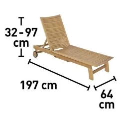 Sonnenliege Chelsea FSC® 19 Sonnenliege Chelsea FSC® -GartenOase Wohnaccessoires 4048126624614 VM 01