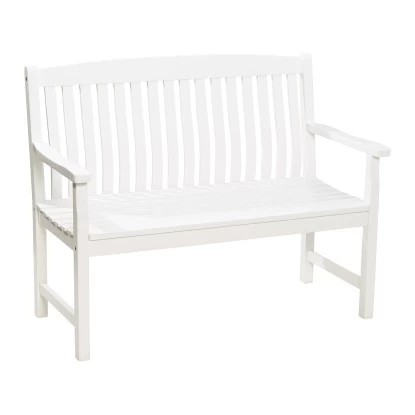 Gartenbank Glendale 2-Sitzer Weiß FSC® 93 Cm X 120 Cm X 60 Cm 2 Gartenbank Glendale 2-Sitzer Weiß FSC® 93 Cm X 120 Cm X 60 Cm – Bild 2