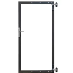 Elephant Türrahmen-Set Alu Für Steckzäune Color Line 90 Cm X 173 Cm Silber