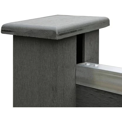 Home Deluxe WPC-Sichtschutzzaun Callado Grau Komplett-Set 1 Element 5 Home Deluxe WPC-Sichtschutzzaun Callado Grau Komplett-Set 1 Element – Bild 5