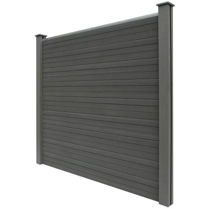 Home Deluxe WPC-Sichtschutzzaun Callado Grau Komplett-Set 1 Element 1 Home Deluxe WPC-Sichtschutzzaun Callado Grau Komplett-Set 1 Element