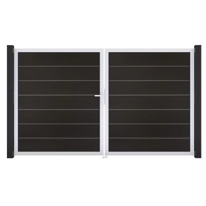 GroJa Grande Steckzaun Tor Premium DIN Links EV1 Schwarz 1 GroJa Grande Steckzaun Tor Premium DIN Links EV1 Schwarz