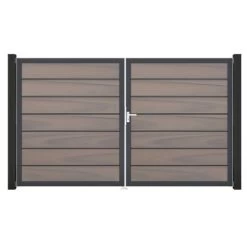 GroJa Grande Steckzaun Tor Premium DIN Links DB Bi-Color Co-extrudiert