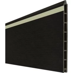 GroJa Solid Grande Lightstripe Einzelprofil Schwarz Co-extrudiert