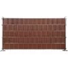 Floraworld PVC-Sichtschutzstreifen Holzoptik Braun