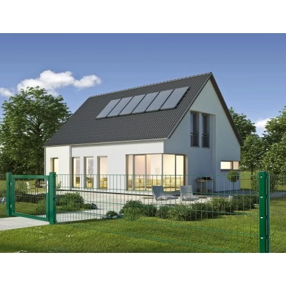 Doppelstabmattenzaun Metall 83 Cm X 201 Cm Grün 2 Doppelstabmattenzaun Metall 83 Cm X 201 Cm Grün – Bild 2