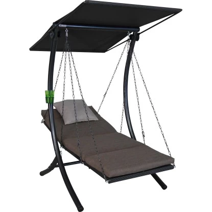 Angerer Hollywoodschaukel 1-Sitzer Swing Smart Olive 2 Angerer Hollywoodschaukel 1-Sitzer Swing Smart Olive – Bild 2