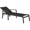Sonnenliege Richmond Anthrazit/Teak