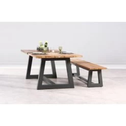 Gartentisch Campione 220 X 100 Cm Anthrazit/Teakholz FSC® -GartenOase Wohnaccessoires 473695 3053 5