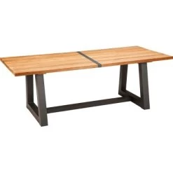 Gartentisch Campione 220 X 100 Cm Anthrazit/Teakholz FSC®