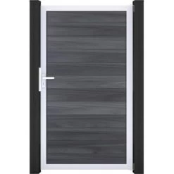 GroJaSolid Tor Anthrazitgrau Rahmen EV1