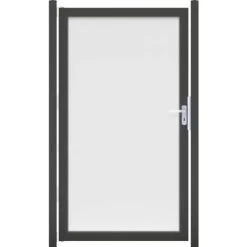 GroJaAmbiente Tor Komplett Satiniert DIN: Rechts Rahmen DB703