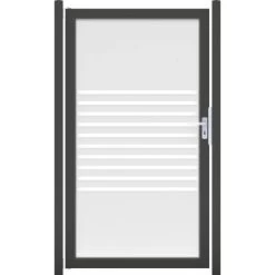 GroJaAmbiente Tor Streifen DIN: Rechts Rahmen DB703