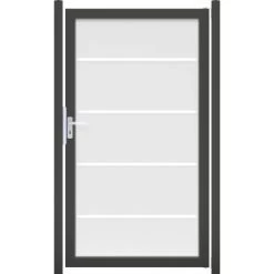 GroJaAmbiente Tor Blockstreifen DIN: Links Rahmen DB703