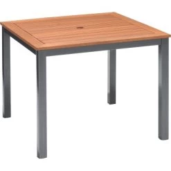 Gartentisch Harris Quadratisch FSC®-Holz/Aluminium Anthrazit 90 Cm X 90 Cm