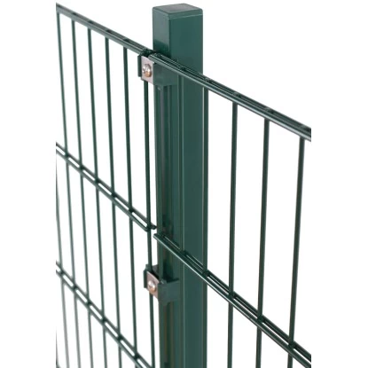 Doppelstabmattenzaun-Set Grün 15 Stück Je 103 Cm X 200 Cm 2 Doppelstabmattenzaun-Set Grün 15 Stück Je 103 Cm X 200 Cm – Bild 2