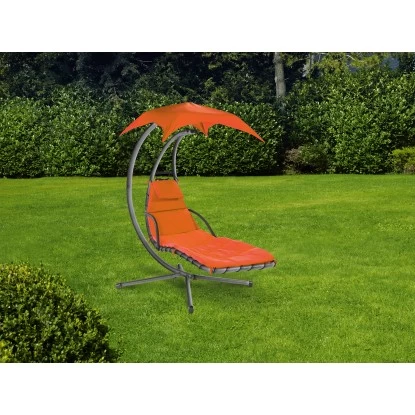 Schwingliege Palmdale Mit Sonnendach Aus Textilen Terracotta 2 Schwingliege Palmdale Mit Sonnendach Aus Textilen Terracotta – Bild 2