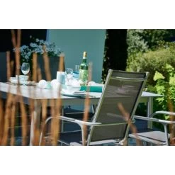 Sieger Polytec® Alumimium-Tischgestell Rundrohr Eisengrau -GartenOase Wohnaccessoires 600204 4613 6