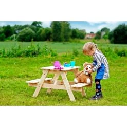 Timbela Kindersitzgarnitur Holz M012-1 Klein -GartenOase Wohnaccessoires 60827950648 11023400 AB 04