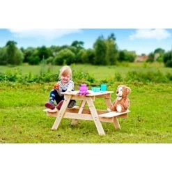 Timbela Kindersitzgarnitur Holz M012-1 Klein -GartenOase Wohnaccessoires 60827950648 11023400 AB 06