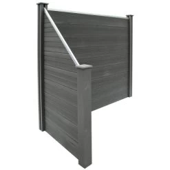 Sichtschutzzaun-Set Callado WPC Inkl. 2 Elementen, 3 Pfosten U. 1 Schrägelement 15 Sichtschutzzaun-Set Callado WPC Inkl. 2 Elementen, 3 Pfosten U. 1 Schrägelement -GartenOase Wohnaccessoires 6236152 11007200 10