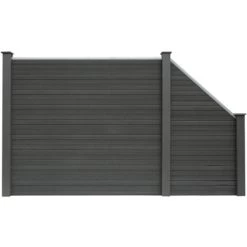 Sichtschutzzaun-Set Callado WPC Inkl. 2 Elementen, 3 Pfosten U. 1 Schrägelement 13 Sichtschutzzaun-Set Callado WPC Inkl. 2 Elementen, 3 Pfosten U. 1 Schrägelement -GartenOase Wohnaccessoires 6236152 11007200 12