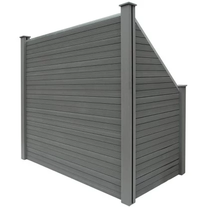 Sichtschutzzaun-Set Callado WPC Inkl. 2 Elementen, 3 Pfosten U. 1 Schrägelement 3 Sichtschutzzaun-Set Callado WPC Inkl. 2 Elementen, 3 Pfosten U. 1 Schrägelement – Bild 3