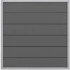Sichtschutzzaun Element Design WPC Alu Anthrazit 180 Cm X 180 Cm