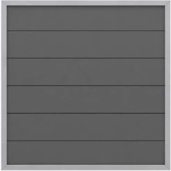 Sichtschutzzaun Element Design WPC Alu Anthrazit 180 Cm X 180 Cm