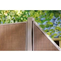 GartenzaunElement Weave Lüx Rechteck Bronze 178 Cm X 178 Cm -GartenOase Wohnaccessoires 682027 picture 4