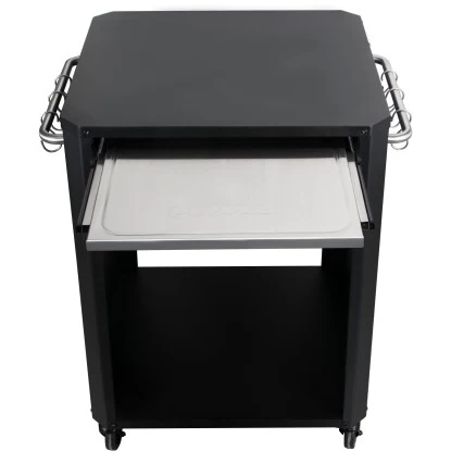 Cozze Outdoor-Tisch Mit Ausziehplatte Und Rädern 60 X 60 X 83,5 Cm Schwarz Matt 2 Cozze Outdoor-Tisch Mit Ausziehplatte Und Rädern 60 X 60 X 83,5 Cm Schwarz Matt – Bild 2